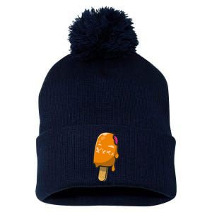 Mean Ice Cream Monster Pom Pom 12in Knit Beanie