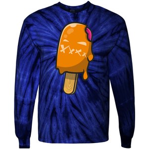 Mean Ice Cream Monster Tie-Dye Long Sleeve Shirt