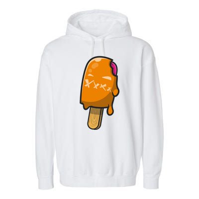 Mean Ice Cream Monster Garment-Dyed Fleece Hoodie