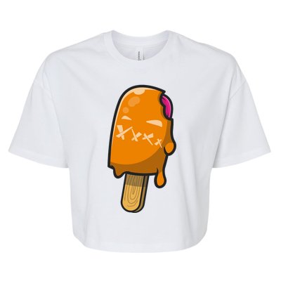 Mean Ice Cream Monster Bella+Canvas Jersey Crop Tee