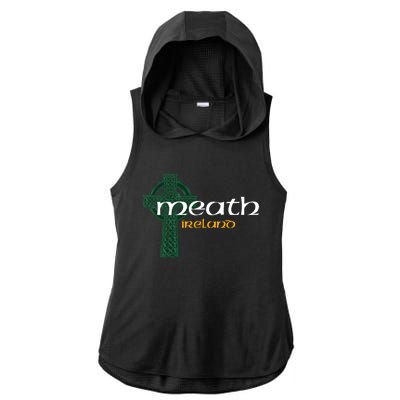 Meath Ireland County Celtic Gaelic Football And Hurling Gift Ladies PosiCharge Tri-Blend Wicking Draft Hoodie Tank