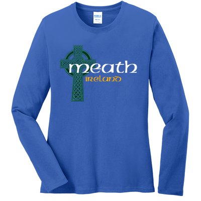 Meath Ireland County Celtic Gaelic Football And Hurling Gift Ladies Long Sleeve Shirt