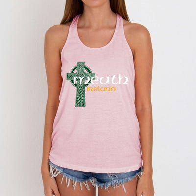 Meath Ireland County Celtic Gaelic Football And Hurling Gift Women's Knotted Racerback Tank