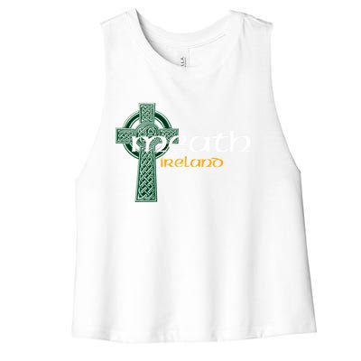 Meath Ireland County Celtic Gaelic Football And Hurling Gift Women's Racerback Cropped Tank