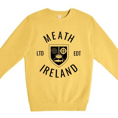 Meath Ireland County Pride Gaelic Football And Hurling Gift Premium Crewneck Sweatshirt