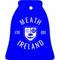 Meath Ireland County Pride Gaelic Football And Hurling Gift Ceramic Bell Ornament