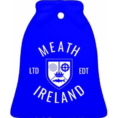 Meath Ireland County Pride Gaelic Football And Hurling Gift Ceramic Bell Ornament