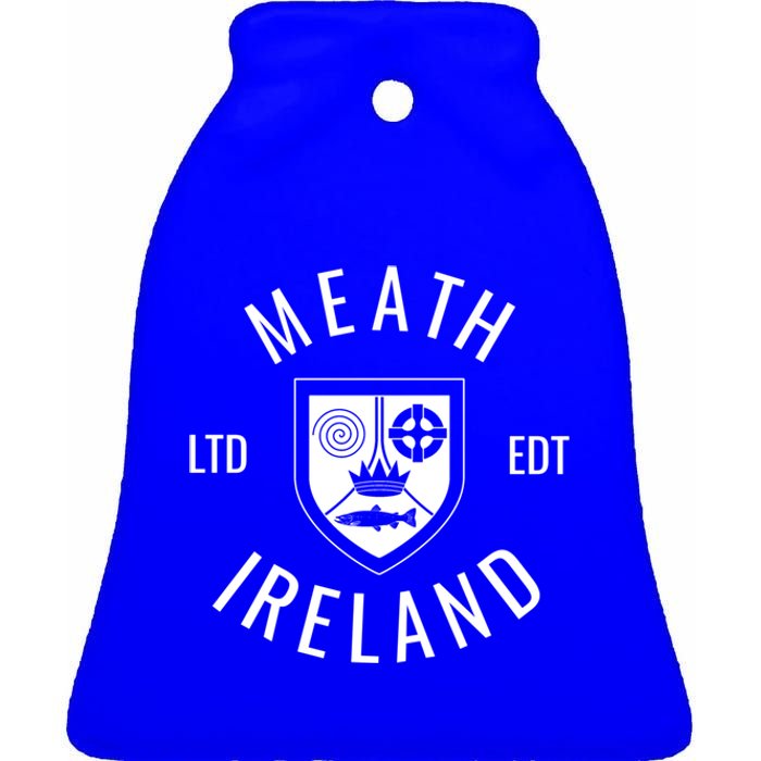 Meath Ireland County Pride Gaelic Football And Hurling Gift Ceramic Bell Ornament