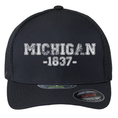 Michigan 1837 Retro Flexfit Unipanel Trucker Cap