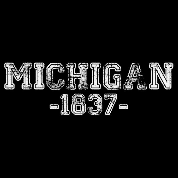 Michigan 1837 Retro Cropped Pullover Crew