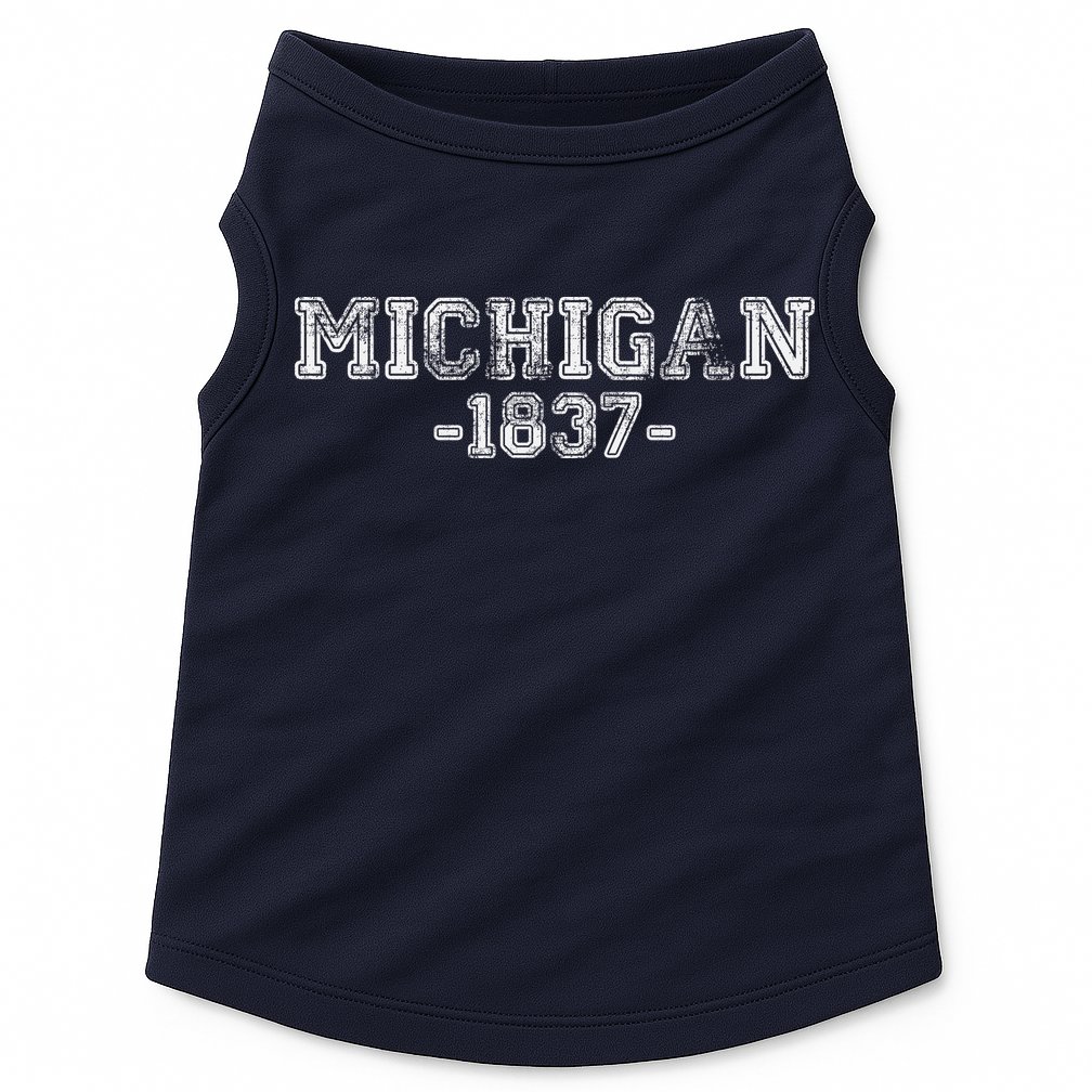 Michigan 1837 Retro Doggie Tank