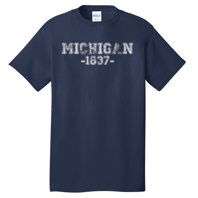 Michigan 1837 Retro Tall T-Shirt