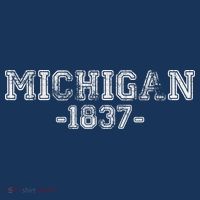 Michigan 1837 Retro Button