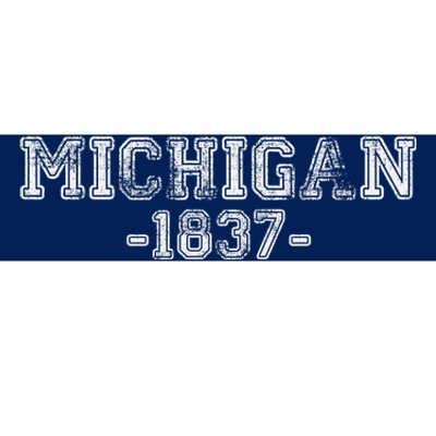 Michigan 1837 Retro Bumper Sticker