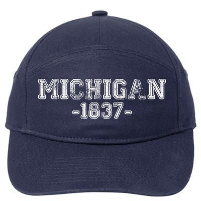 Michigan 1837 Retro 7-Panel Snapback Hat