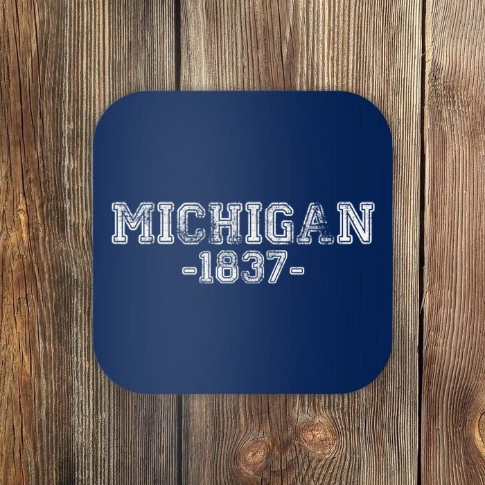 Michigan 1837 Retro Coaster