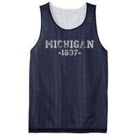 Michigan 1837 Retro Mesh Reversible Basketball Jersey Tank