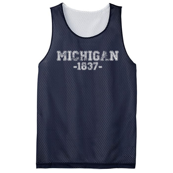 Michigan 1837 Retro Mesh Reversible Basketball Jersey Tank