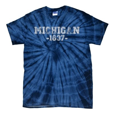 Michigan 1837 Retro Tie-Dye T-Shirt