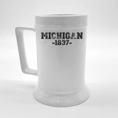 Michigan 1837 Retro Beer Stein