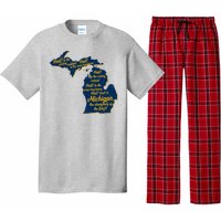 Michigan Fight Song College Sports Fan Pajama Set