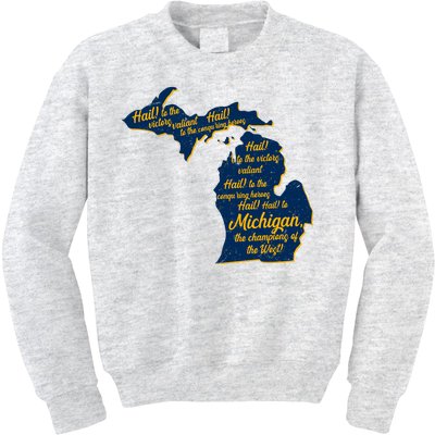 Michigan Fight Song College Sports Fan Kids Sweatshirt