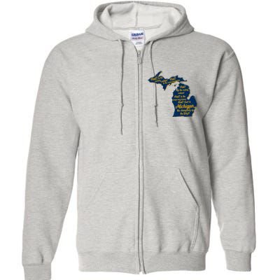 Michigan Fight Song College Sports Fan Full Zip Hoodie