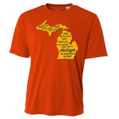 Michigan Fight Song College Sports Fan Cooling Performance Crew T-Shirt