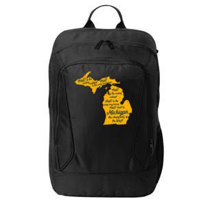 Michigan Fight Song College Sports Fan City Backpack