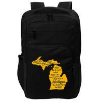 Michigan Fight Song College Sports Fan Impact Tech Backpack