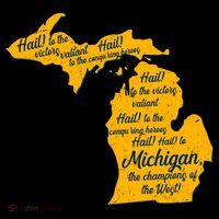 Michigan Fight Song College Sports Fan Button
