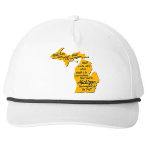 Michigan Fight Song College Sports Fan Snapback Five-Panel Rope Hat