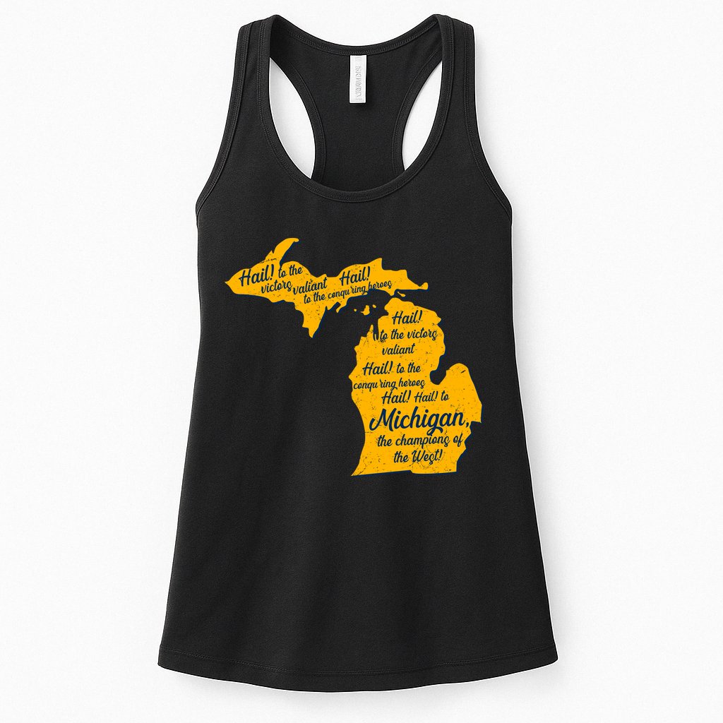 Michigan Fight Song College Sports Fan Womens Tank Top