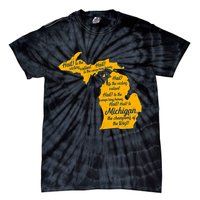 Michigan Fight Song College Sports Fan Tie-Dye T-Shirt