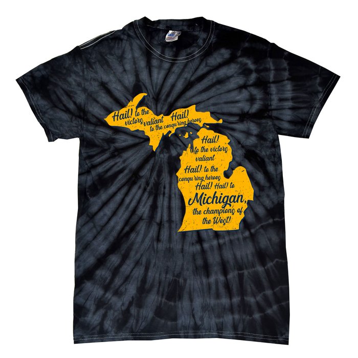 Michigan Fight Song College Sports Fan Tie-Dye T-Shirt