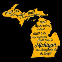 Michigan Fight Song College Sports Fan Tie-Dye T-Shirt