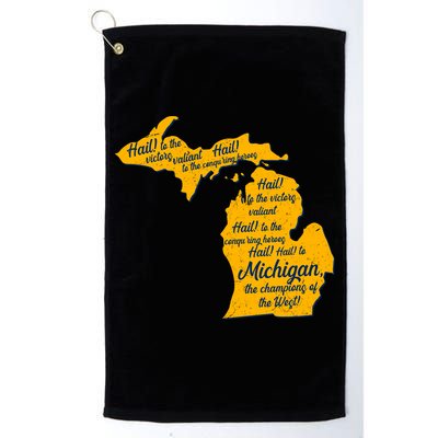 Michigan Fight Song College Sports Fan Golf Towel