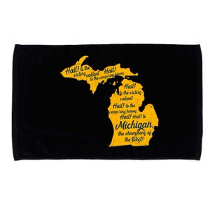 Michigan Fight Song College Sports Fan Microfiber Hand Towel