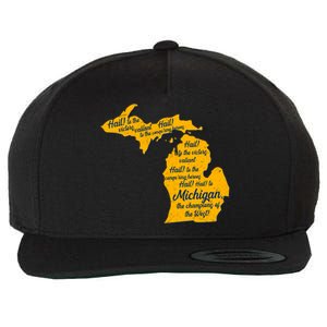 Michigan Fight Song College Sports Fan Wool Snapback Cap