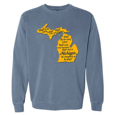 Michigan Fight Song College Sports Fan Garment-Dyed Sweatshirt