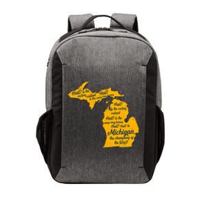 Michigan Fight Song College Sports Fan Vector Backpack