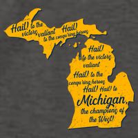 Michigan Fight Song College Sports Fan Vector Backpack