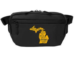 Michigan Fight Song College Sports Fan Crossbody Pack