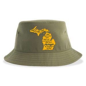 Michigan Fight Song College Sports Fan Sustainable Bucket Hat