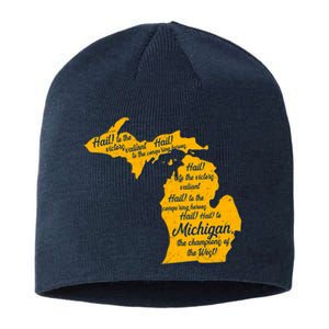 Michigan Fight Song College Sports Fan Sustainable Beanie