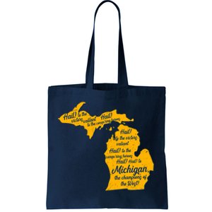 Michigan Fight Song College Sports Fan Tote Bag