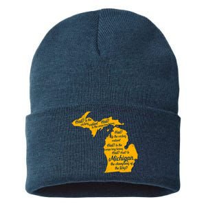 Michigan Fight Song College Sports Fan Sustainable Knit Beanie