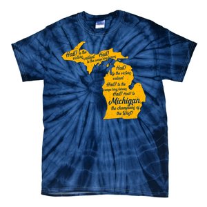 Michigan Fight Song College Sports Fan Tie-Dye T-Shirt