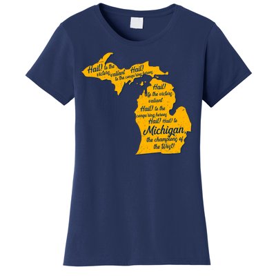 Michigan Fight Song College Sports Fan Women's T-Shirt