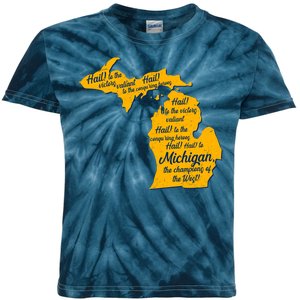 Michigan Fight Song College Sports Fan Kids Tie-Dye T-Shirt